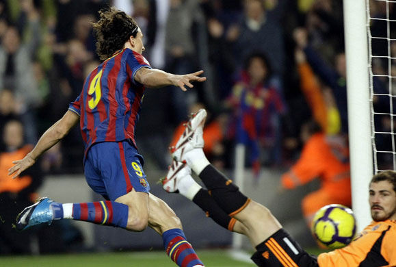 Barcelona v Real Madrid: Barcelona's Ibrahimovic