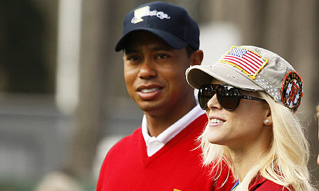 tiger woods wife elin nordegren. Tiger Woods with his wife,