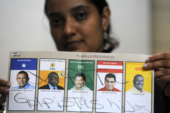 Honduras elections: spoiled ballot papers in Honduras elections