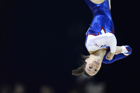 BBC Sports Personality: Britain's Elizabeth Tweddle performs in