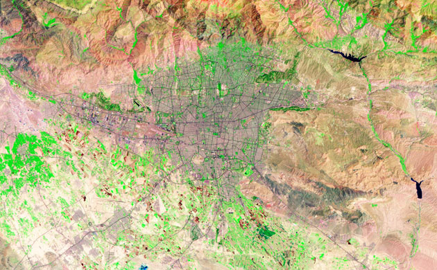 Satellite Eye on Earth: Tehran, Iran's capital