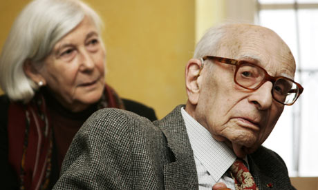 Claude Levi-Strauss with his wife, Monique