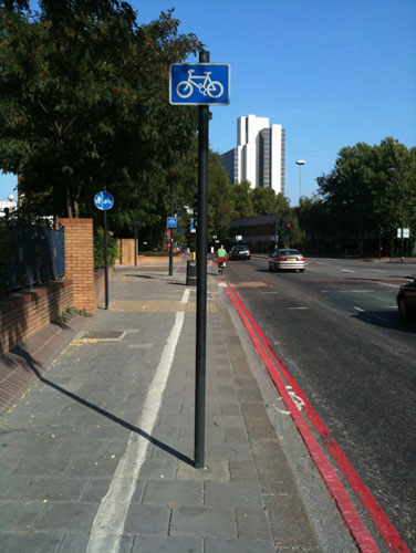 Worst Cycle Lane: London cycle lanes at its best