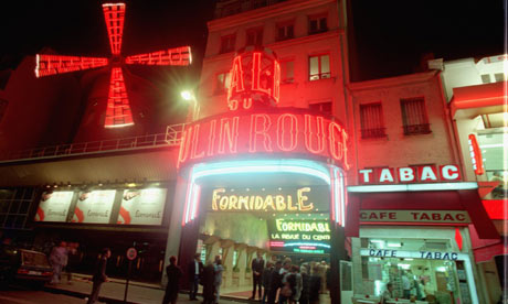 The Moulin Rouge in Paris's Pigalle district