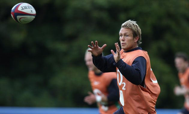 England Rugby Team: Jonny Wilkinson at an England training session