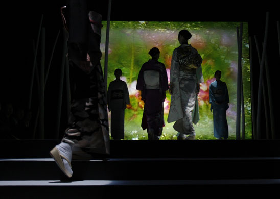 24 hours: Models perform at the Embracing the Japanese aesthetic event