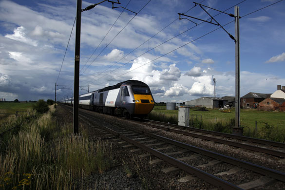 Week in Business: A National Express train on the East Coast main line at Fenwick