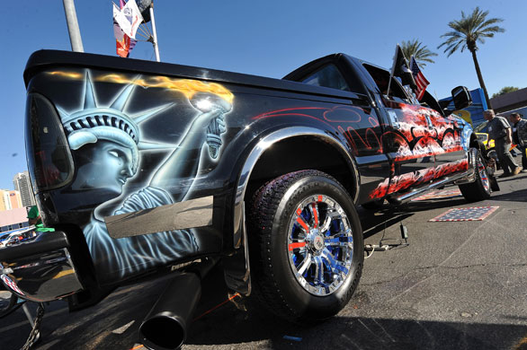 Week in Business: A custom Ford 2007 F-250 truck at the 2009 SEMA Show in Las Vegas