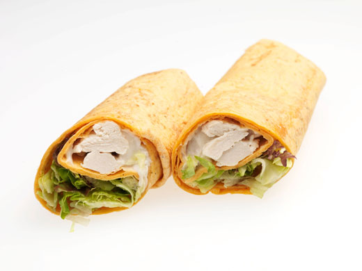 School dinners: Chicken wrap