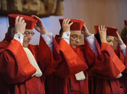 24 hours in pictures: Judges of the First Senate of the German Constitutional Court