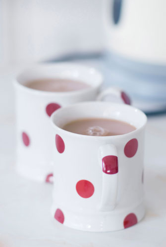 Expenses: red polka dot tea mugs