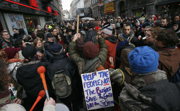 Copenhagen diary: COP15 Demonstrators attend protest march in central Copenhagen