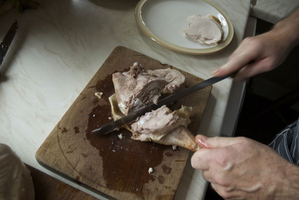 Turkey carving: Turkey carving