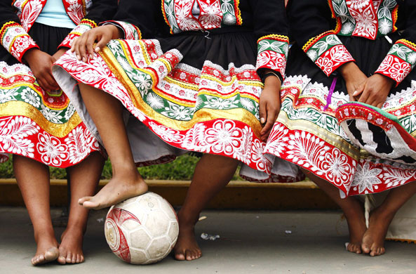 Peruvian women's football: Mamacha national female soccer championships in Lima, Peru