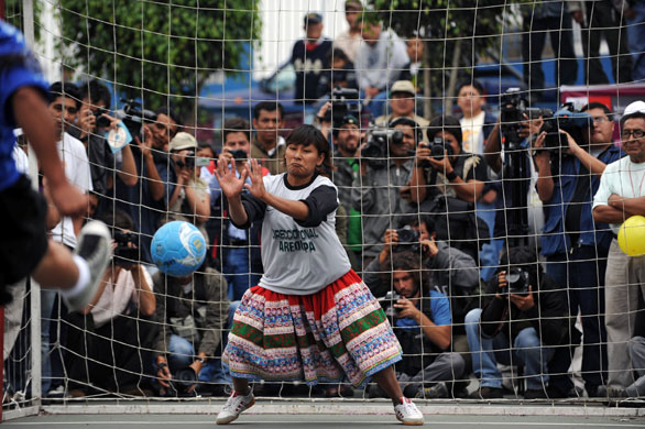 Peruvian women's football: Mamacha national female soccer championships in Lima, Peru