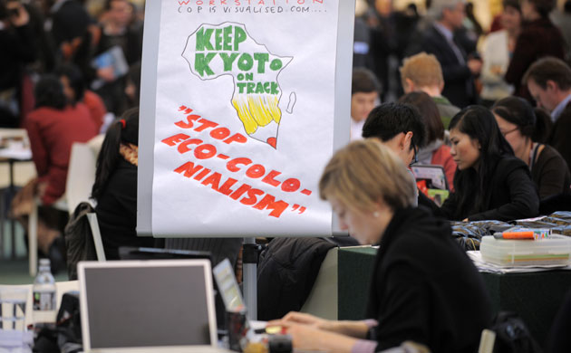 Copenhagen diary: COP15 : placard at the Bella Centre 