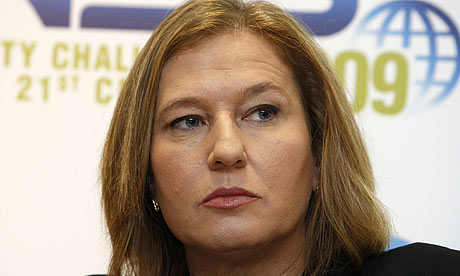 Israel's former foreign minister Tzipi Livni