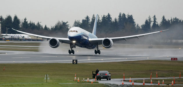 Dreamliner 787: The first production Boeing 787 takes off on its inaugural flight