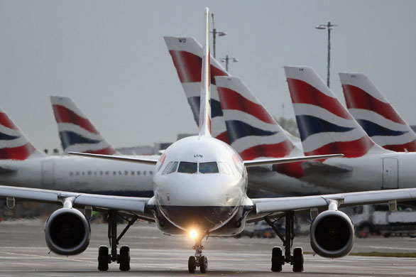 Year in Business: British Airways planes at Heathrow Airport