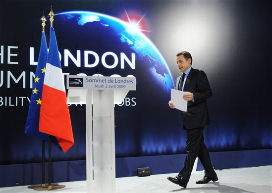 Year in Business: French President Nicolas Sarkozy at a G20 press conference