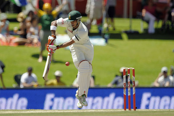 South Africa v England: JP Duminy plays a shot