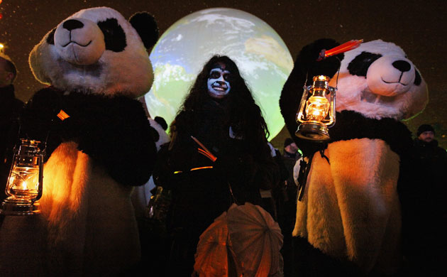 Copenhagen dairy: COP15 WWF childrens lantern march