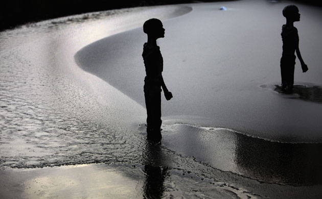 Copenhagen dairy: COP15 sculpture The Pulse of the Earth by sculptor Jens Galschiot