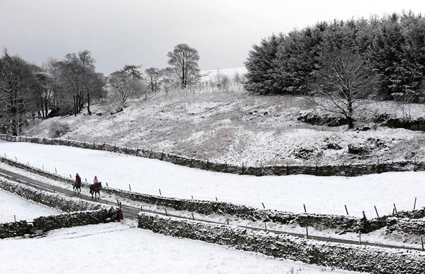 Winter weather: Winter weather in the Pennines