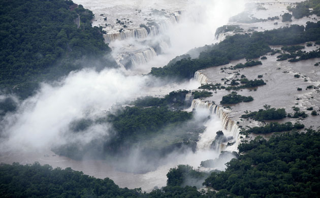Week in wildlife: Iguazu falls is seen along the border of Brazil with Argentina