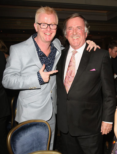 terry wogan: Chris Evans and Terry Wogan attend the Radio Academy Hall Of Fame