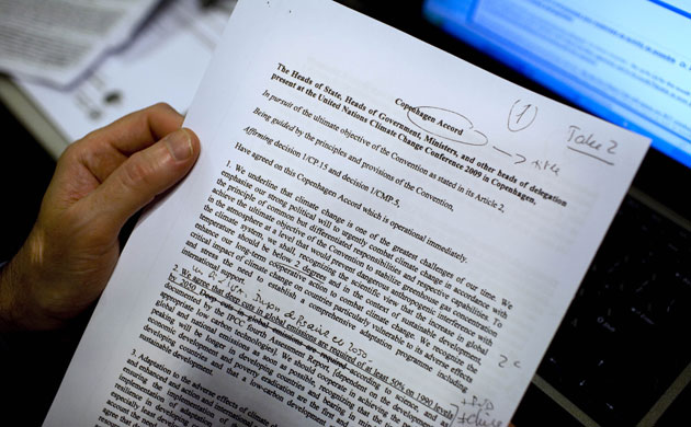 Copenhagen diary: COP15 A journalists reads the latest draft of the Copenhagen Accord 
