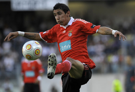 Football targets: SL Benfica's Argentinian player Angel Di