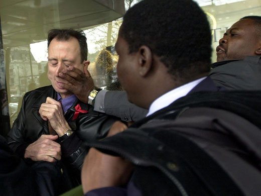 Peter Tatchell: Security guards of Zimbabwe President Robert Mugabe attack Peter Tatchell