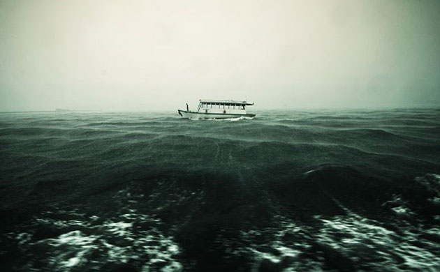 Vulnerable : Photo exhibition organised by Bluepeace on climate change in Maldives