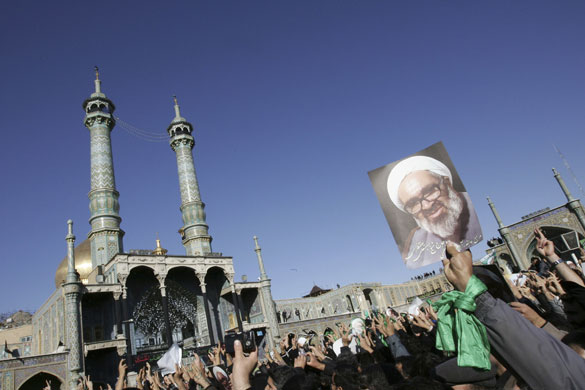 Montazeri funeral iran: Iranian opposition attend funeral of Montazeri