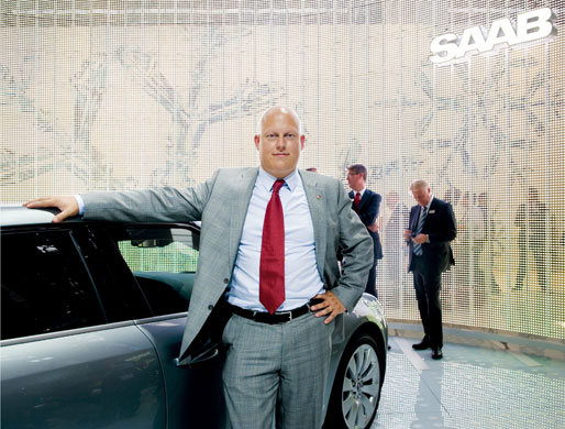 Saab cars: November 2009: Swedish automobile maker Christian von Koenigsegg