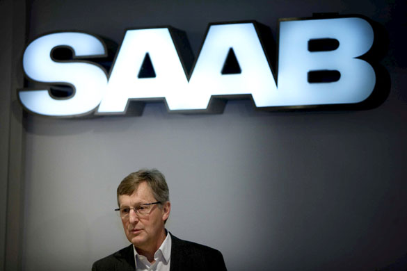 Saab cars: December 18, 2009: SAAB Managing Director Jan Ake Jonsson press conference
