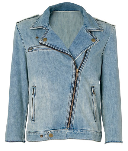 Key trends: Denim: Biker jacket