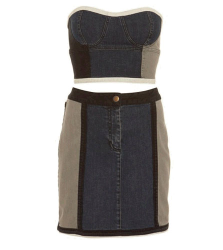 Key trends: Denim: denim bustier