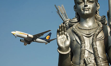The Buddha statue near Delhi airport