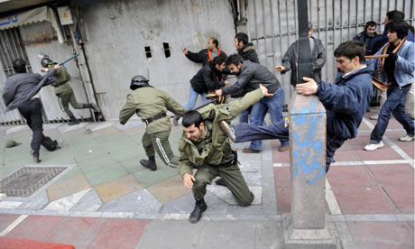 Opposition protestors, Tehran, Iran