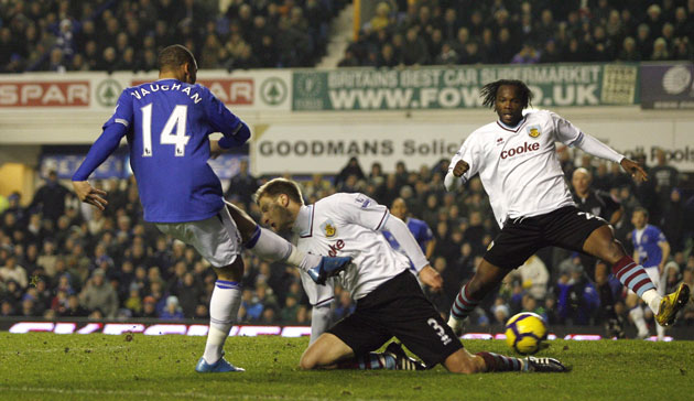 Premier League:  James Vaughan of Everton 