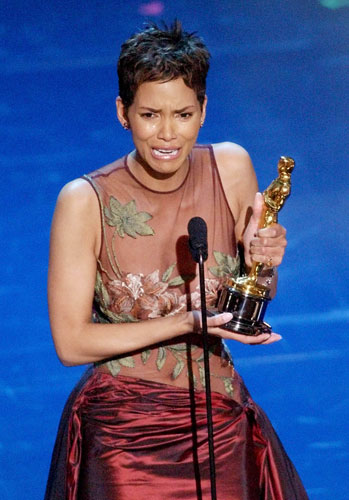2002-03: 2002: Halle Berry accepts best actress awards at the Oscars
