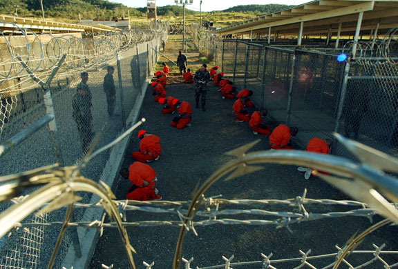 2002-03: 2002: Camp X-Ray at Guantanamo Bay
