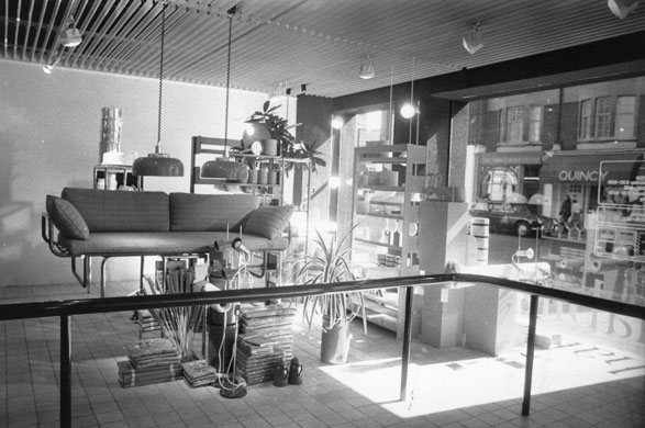 Habitat: 1973: An interior view of a Habitat shop