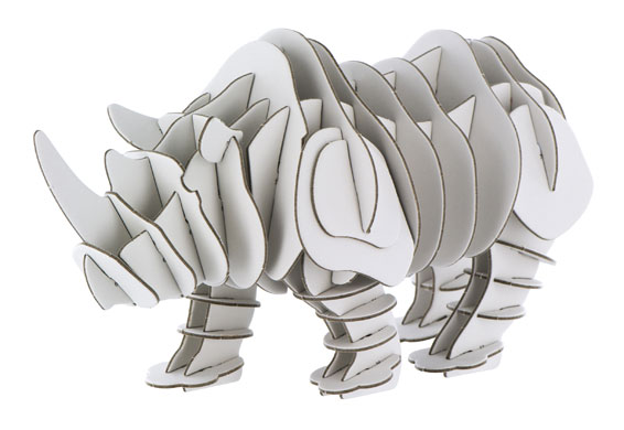 Christmas stockingfillers: Muji press-out rhino