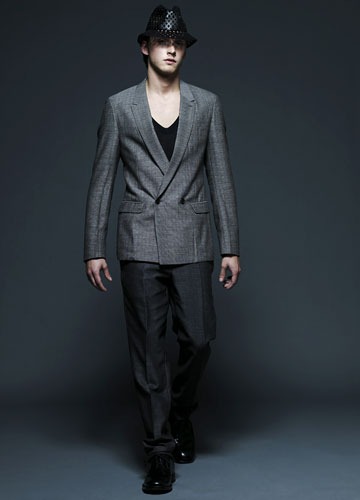 Key trends: Grey: model wearing Prada