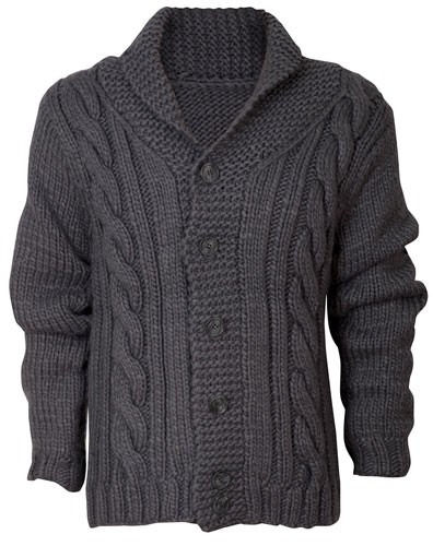 Key trends: grey: Grey cardigan