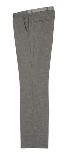 Key trends: grey: Check trousers