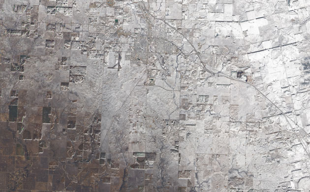 Satellite eye on Earth: Snowstorm in Texas